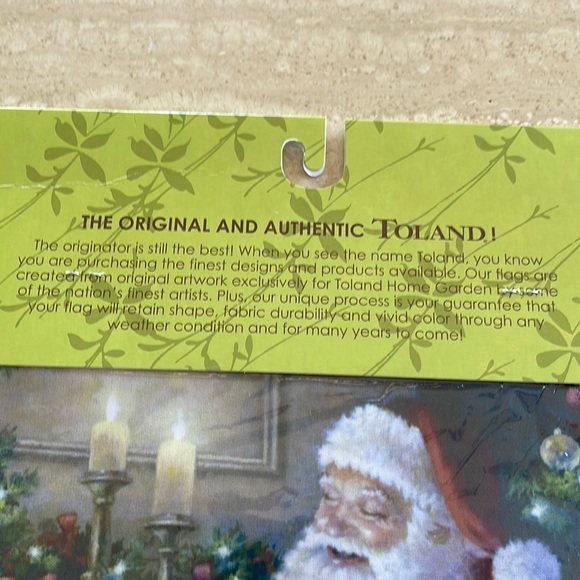 Santa with Gifts Flag Winter Wonderland Holiday Christmas - Picture 6 of 8